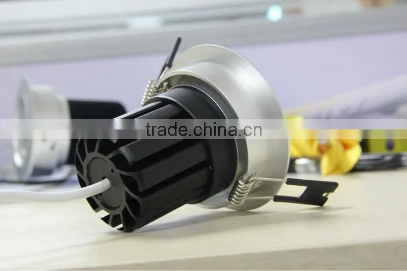 3inch 15W Sharp COB1215 fire rated 80 lm/w 15w square cob led downlight with SAA/C-Tick/CE/CB approved
