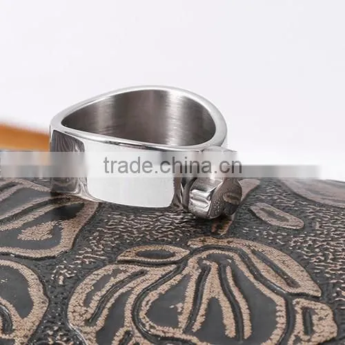 2016 New arrival fashion wholesale 3161 stainless steel lovely bear finger ring
