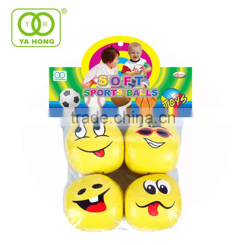 Yahong soft stuffed ball toy set with football baseball rugby and basketball