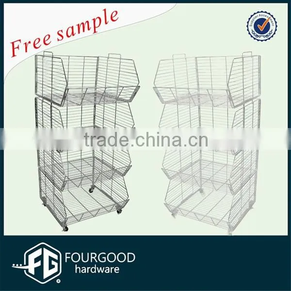 Shop Fitting Wire Metal Basket & Supermarket Hanging Basket
