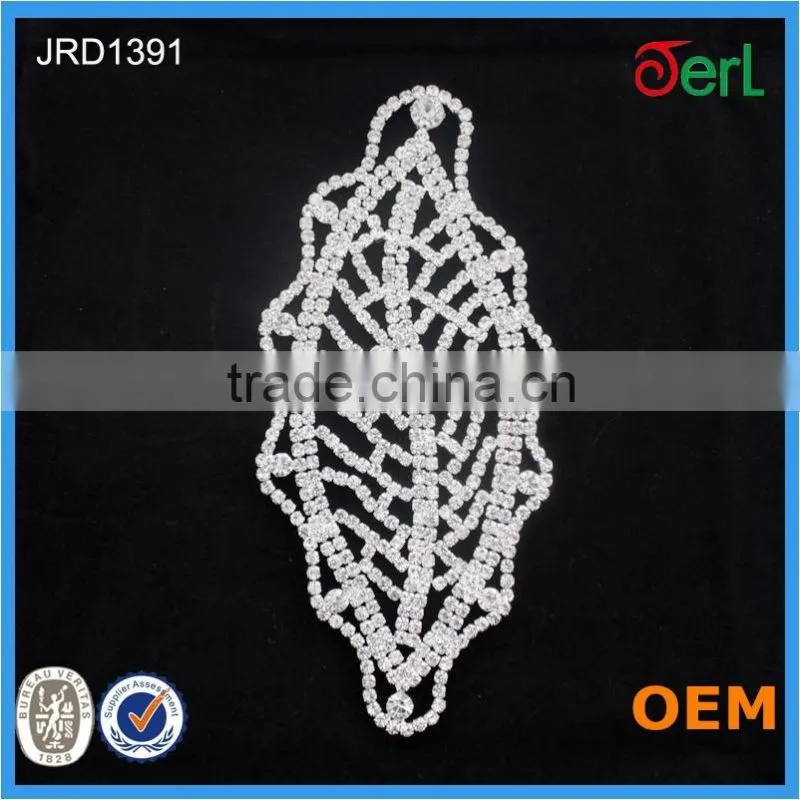 Sew on Rhinestone Lady Bridal Dress Wedding crystal Appliques wholesale