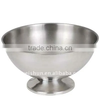 10L stainless steel round ice bucket with stand