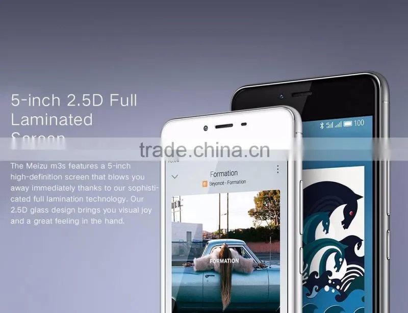 Original Meizu M3S Meilan M3S Mobile Phone 2.5D Glass MT6750 Octa Core 5.0" 2GB RAM 16GB ROM 13MP 3020mAh 4G LTE Fingerprint