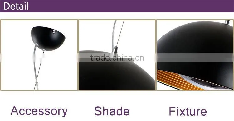 lighting design of vintage black/copper E27 pendant light