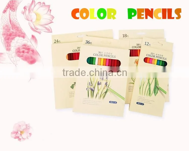 Wholesale high quality 12pcs sharpener wooden drawing drawing pencils