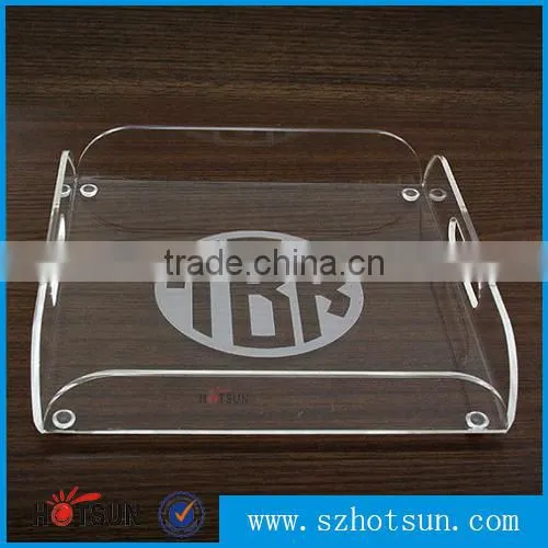 hot sales Acrylic food serving tray for Christmas festival