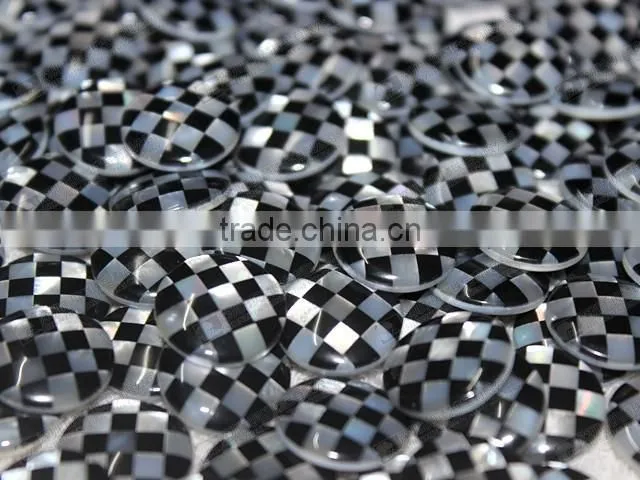 Hot sale!Checkerboard mosaics cabochons for cufflinks,buttons