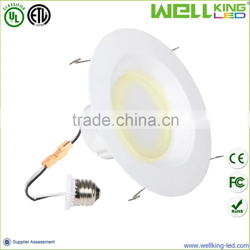 9 Watt 700 Lumens 4"-Inch Dimmable LED Retrofit Downlight Fixture 2700K Warm White, CE,FCC,65 Watt Equivalent