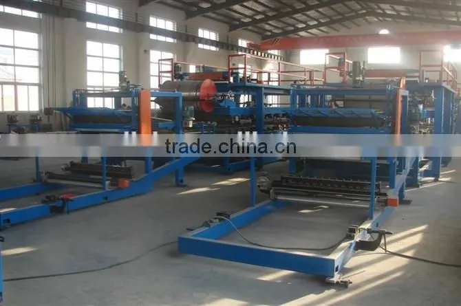 DIXIN sandwich panel production line/roof wall panel sheet making machine