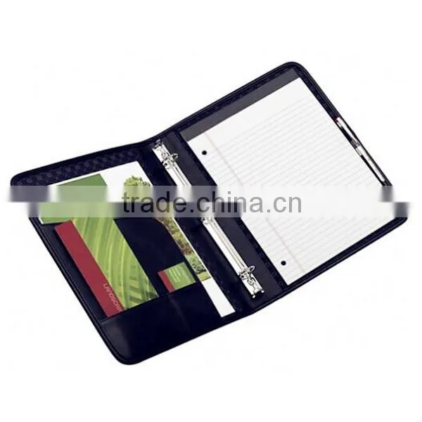 Fashion A4 leather portfolio organizer