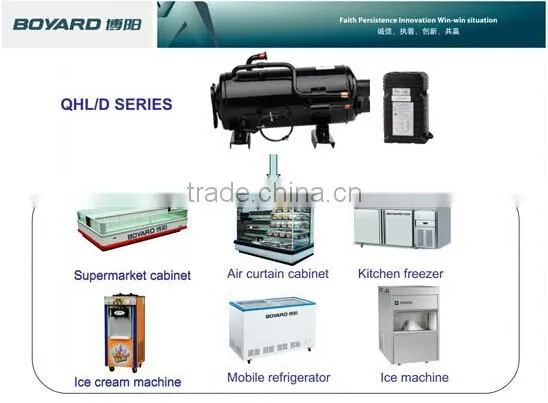 hermetic horizontal compressor refrigeration compressor to commercial refrigeration equipment