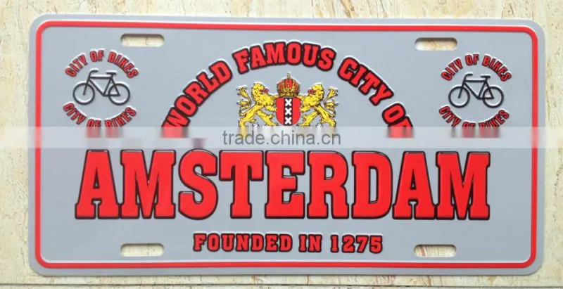 15*30cm printing aluminum license plate 6063