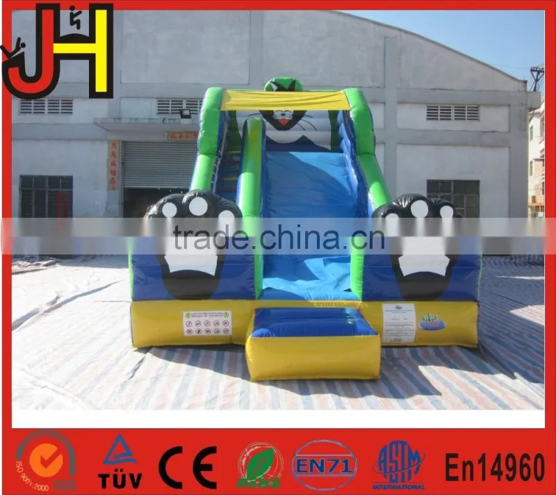 Blue Cat Outdoor Water Slide Inflatable Garden Water Slides For Parties