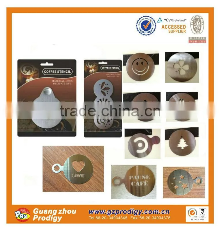 stencil of cappuccino stainless steel coffee stencil metal stainless coffee stencil