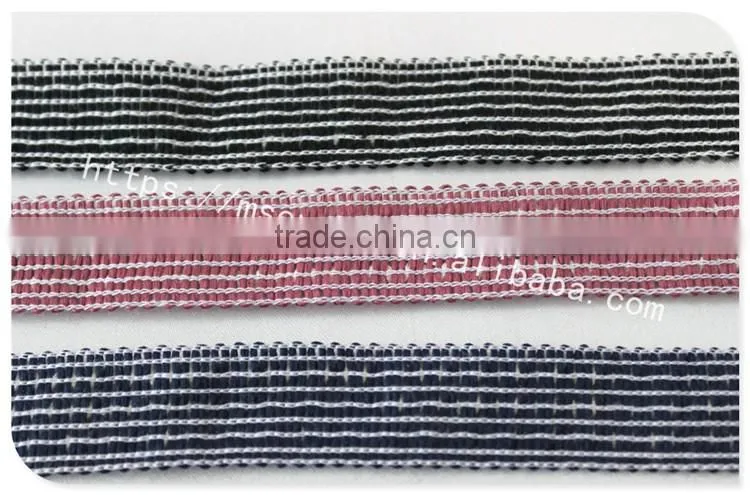 High qualoity 2cm width wave embroidery elastic webbing wholesale