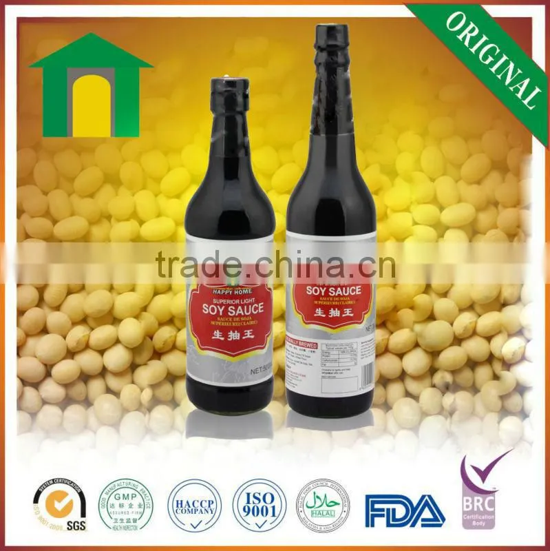 2016 Chinese light soy sauce brands for supermarket