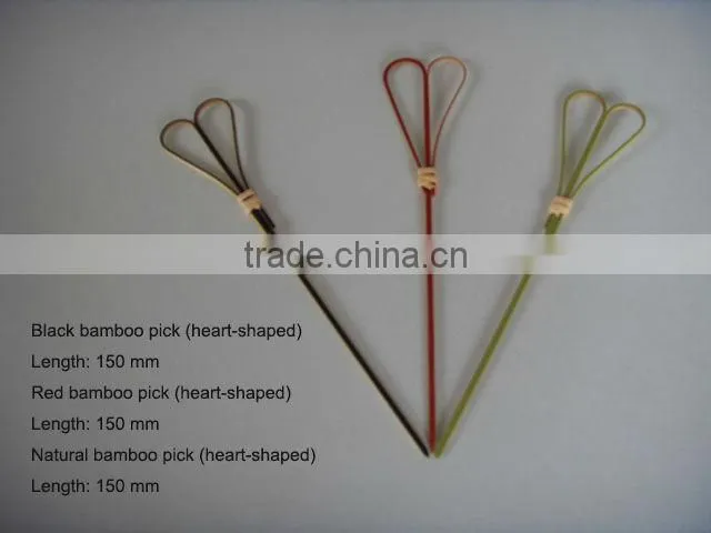 Natural bamboo pick (twisted)