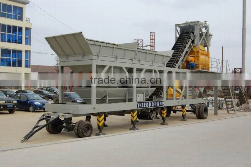 Factory Price mobile concrete batching plant for sale