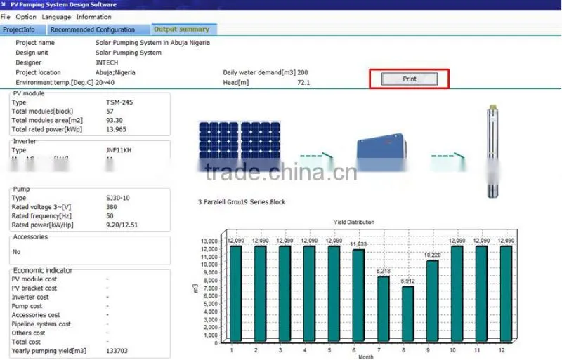 DC/AC Inverters Type and 1.1kw-132kw Output Power High quality 3phase solar pump inverter