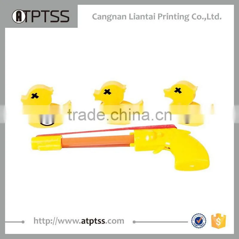Rubber band duck shooting game