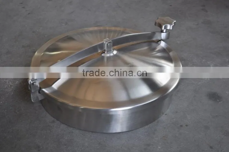 Stainless steel oval flange quick open manhole