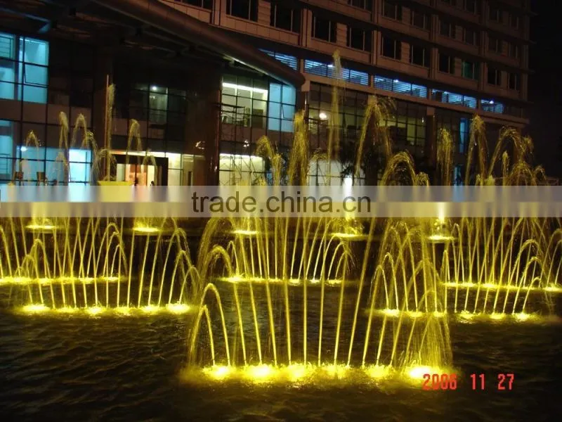 Outdoor water fountain in Guangzhou baiyun airport