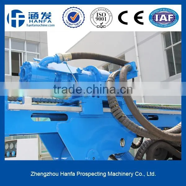 HF410T hydraulic rock drilling machine with air compressor, very easy to operate