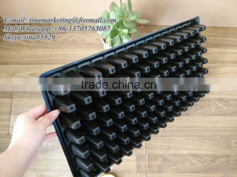 High Quality 105 Cell PS Plastic Plug Seedling Nursery Growing Tray for Gardening Seed Germination
