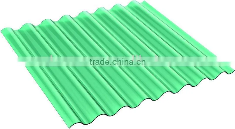 Plastic Polycarbonate Solid / Corrugated Sheets (Valuview Green series)