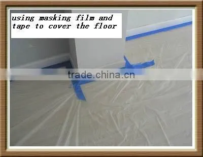 Pre-taped masking film