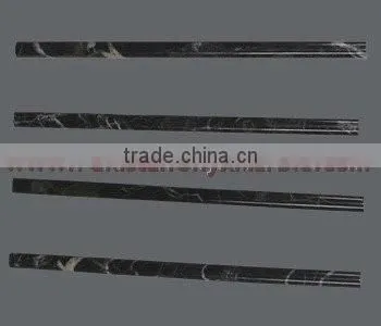 NATURAL BLACK AND GOLD (MICAEL ANGELO) MARBLE PENCIL MOLDING
