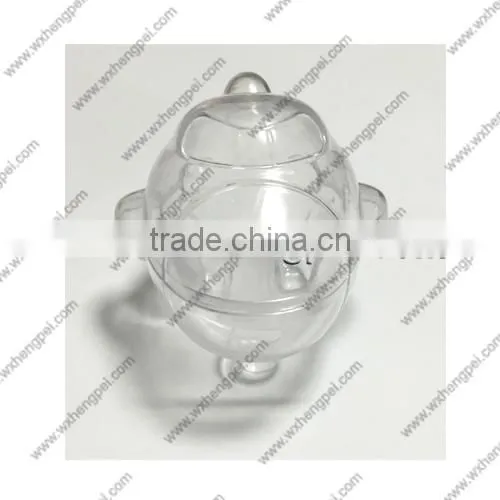 Cleverish portable cute transparent plane plastic storage jewelry wedding box kit