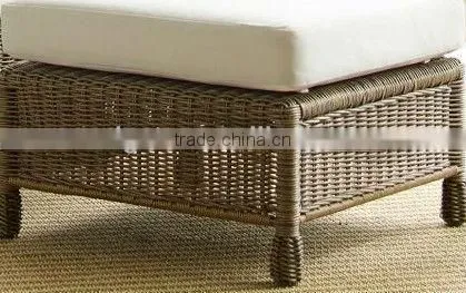 2017 Trade Assurance New Summer Arrival outdoor synthetic round rattan handmade footstool furniture