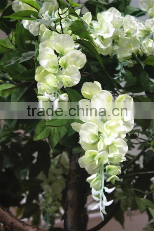 Home garden deco 50cm to 400 cm hight artificial white large Chinese wistaria EDHS1501 1609