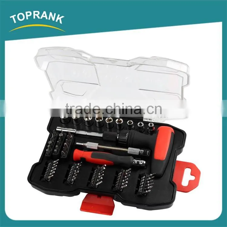 61pcs small hand tool T handle ratchet screwdriver set