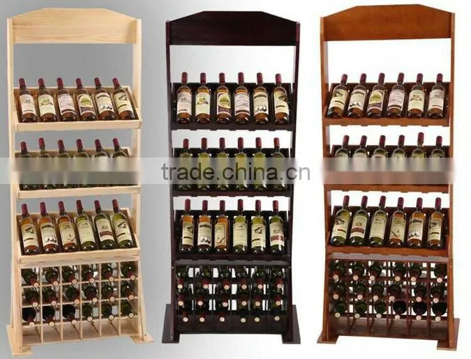 Best-selling color painting large wooden wine rack