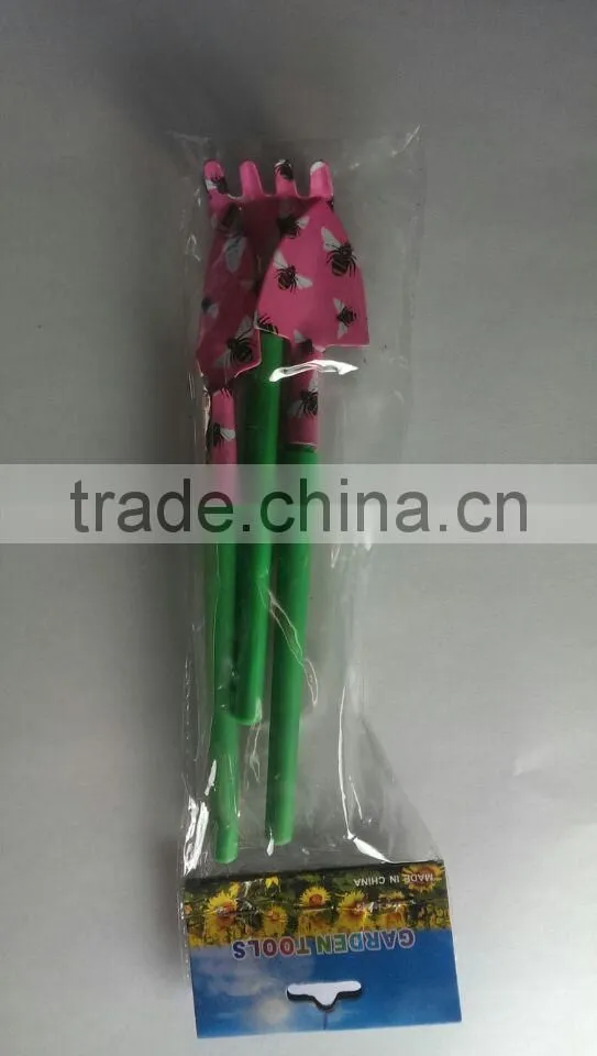 printing garden tool with wooden handle