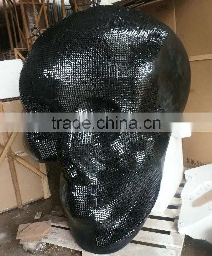 Giant skull sculpture for bar decoration