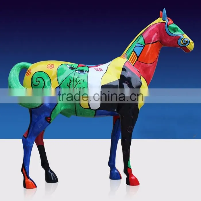 sales promotion designer home decor lifesize fiberglass horse