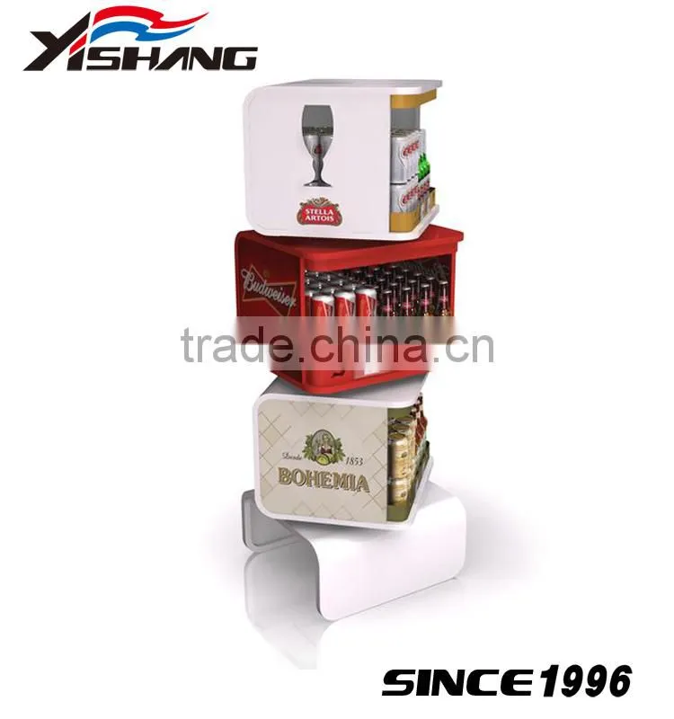 Supermarket branding cardboard dried fruit display stand