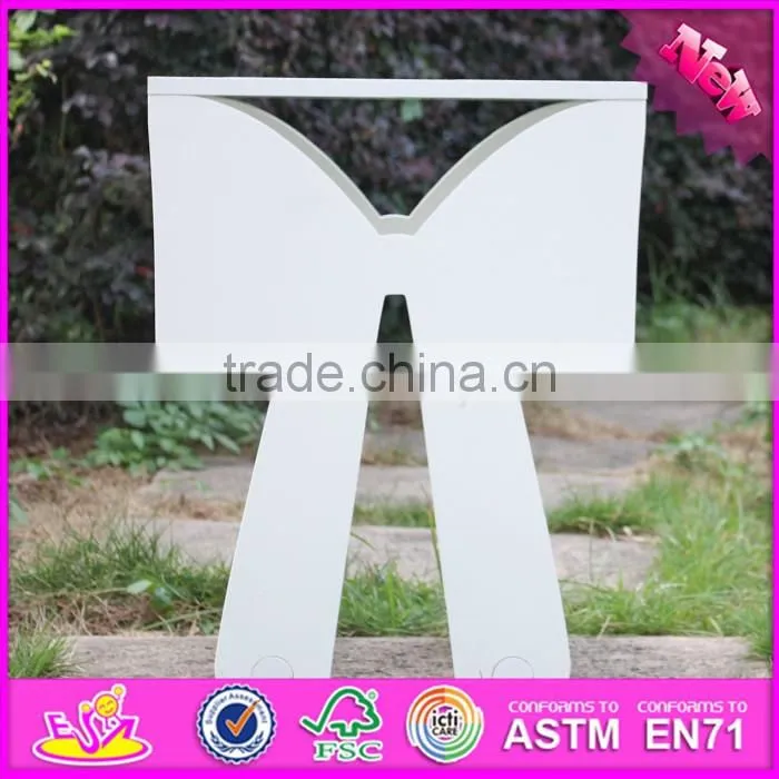2016 new design white wooden kids play table for study W08G183