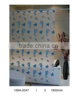Custom printed shower curtains