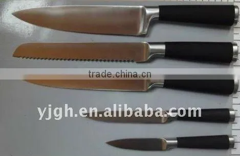 5pcs kitchen knife sets stainless steel cutlery chef knives