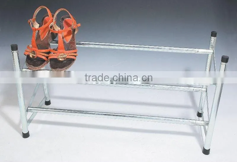 400-97 3-tier shoe rack with chrome plating finishing