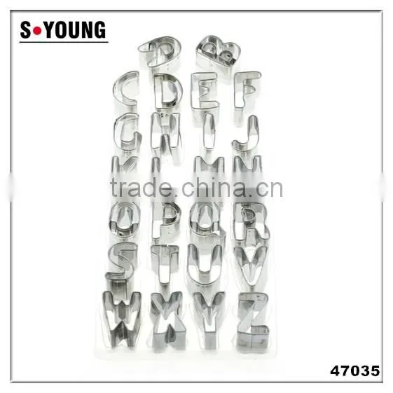 47035 26 English Letter Shape Cake cookie cutter ,fondant cake decorating tools