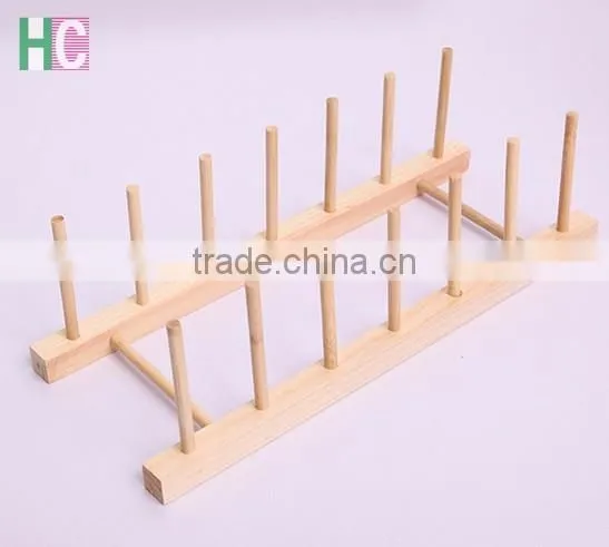Wooden Plate dish bowl Rack