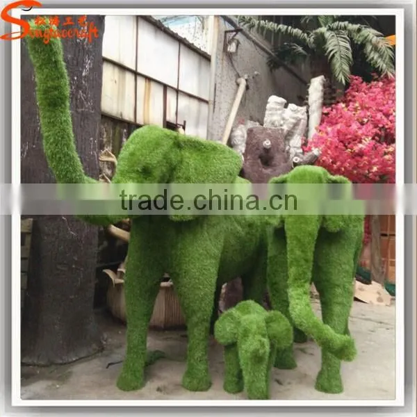Customized artificial topiary grass animal landscaping