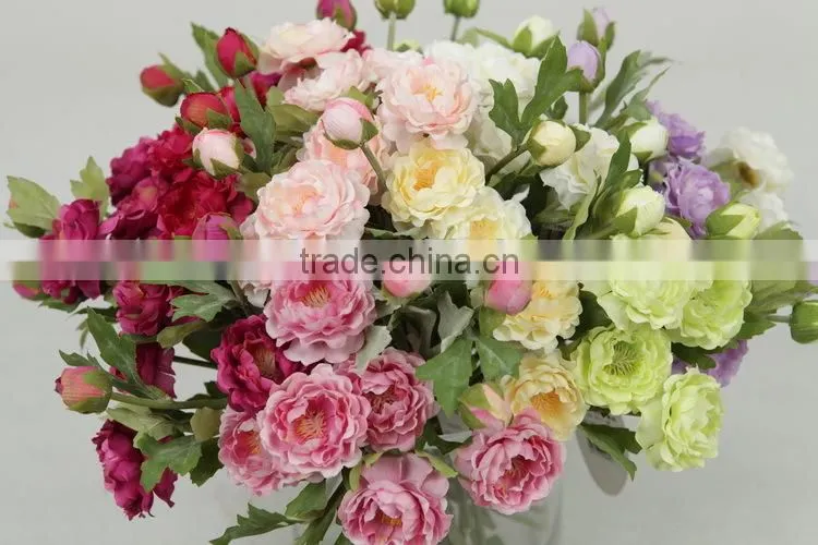 fake artificial wholesale decoration mini ranunculus flowers