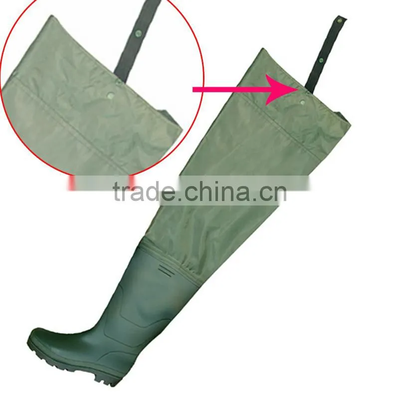 nylon pvc hip fishing waders pants