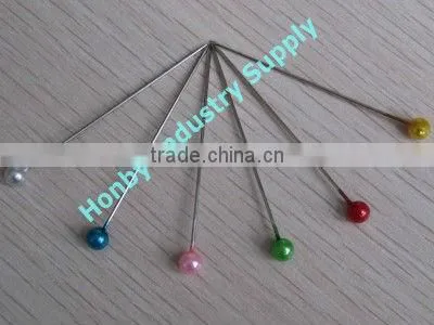 vintage style 55mm plastic round headed pearl pins